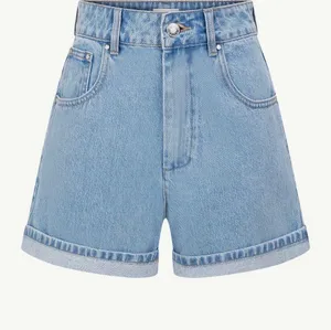 Meshki cuffed high waisted shorts  thumbnail 1