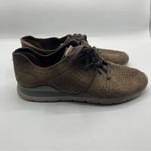 UGG Tye Leather Lace Up Sneakers Brown Nubuck Sz 9.5 thumbnail 13