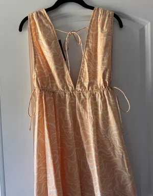 NWT Abercrombie Dress Orange Size M thumbnail 2