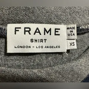 FRAME short sleeve cropped striped sweater size XS thumbnail 8