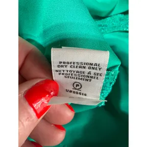 Diane von Furstenberg Fifi Dress‎ Womens Size 14 Green Lace V-Back Mini Cocktail thumbnail 11