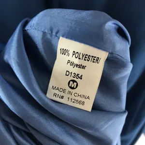 Miss Me Collection Mini Shift Dress Long Sleeve Satin Applique Blue M thumbnail 4