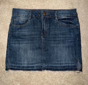 Denim Mini Skirt Size 6 thumbnail 1