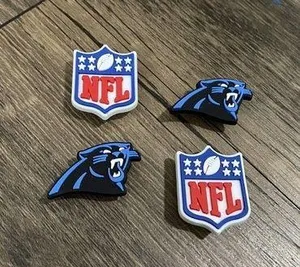 Carolina Panthers Football Team Charm For Crocs Shoe Charms - 4 Pieces thumbnail 2