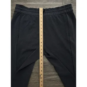 Lululemon Ribbed Softstreme Mid-Rise Wide-Leg Cropped Pant 25" Graphite Grey 14 thumbnail 3