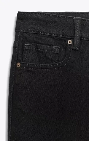 Zara Black Bootcut Leg - Slim Fit - Mid Rise Jeans thumbnail 3
