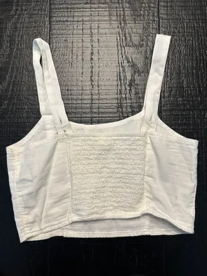 Aerie Linen Crop Top thumbnail 2