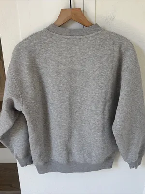 Anine Bing Spencer Sweatshirt Logo in Heather Grey NWT thumbnail 3