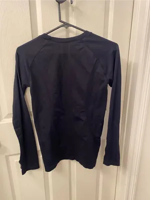 lululemon athletica Black Long-Sleeve Performance Tee thumbnail 3