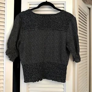 Abercrombie and Fitch Black Polka Dot Blouse thumbnail 2