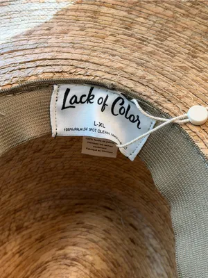 Lack of Color Palma Fedora Palm Leaf Hat L/XL thumbnail 4