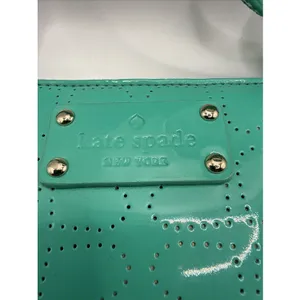 Kate Spade Metro Darby Crossbody Turquoise Aqua Die Cut Spades Patent Leather thumbnail 2