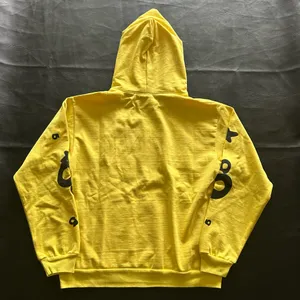 Yellow Spyder Hoodie Large Like New Black Stars Cotton Small Mark Priority Ship thumbnail 2