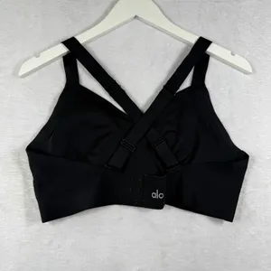 Alo‎ Yoga Women Black Fast Bra Adjustable Criss Cross Straps Activewear W7162R M thumbnail 4
