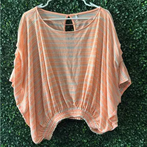 FREE PEOPLE AZALEA EYELET OVERSIZED PULLOVER BLOUSE thumbnail 1