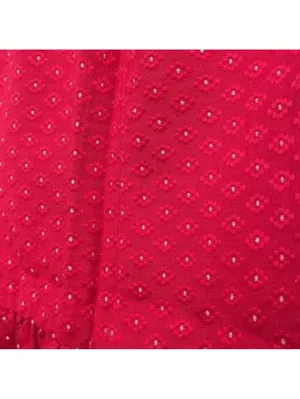 Kensie Ruby Red Sweetheart Neck Sleeveless Retro Embroidered Dress thumbnail 4