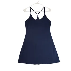 Outdoor Voices Navy Blue Athletic‎ Tennis Dress Built in Shorts Size M thumbnail 4