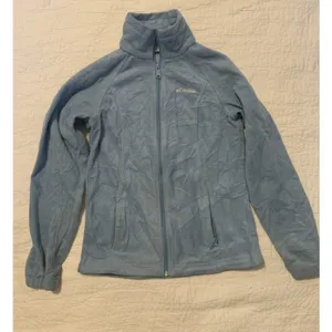 Columbia Womens Ocean Blue Fleece Jacket Full Zip Outdoor Hiking Womens Size XS thumbnail 1