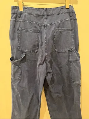 New! Betty Chow LA Size 27 Wide Leg Utility Carpenter Pants thumbnail 3