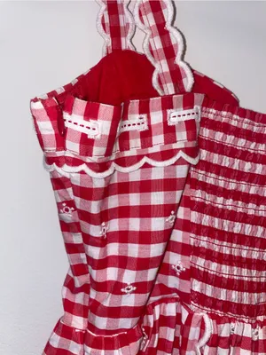 NWT Anthropologie Sleeveless Sweetheart Gingham Midi Dress thumbnail 6