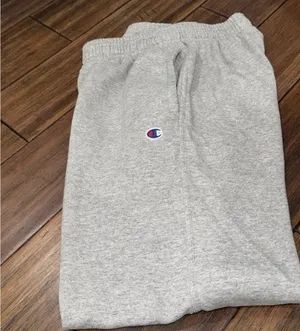 Champion Light Gray Fleece Jogger Sweatpants thumbnail 3
