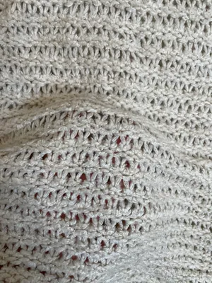 Aerie Beige Open Knit Turtleneck Sweater thumbnail 4