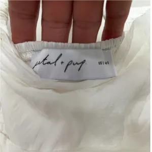 Petal & Pup VINNY ONE SHOULDER MAXI DRESS - WHITE Size Small thumbnail 3
