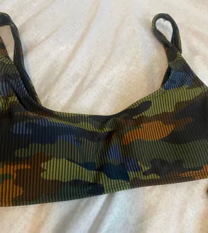 No Boundaries camo swimsuit top thumbnail 3
