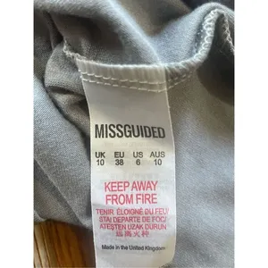 Missguided‎ square neck blue gray maxi dress size 6 NWT thumbnail 4