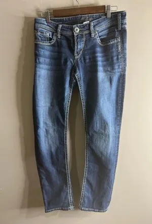 Silver jeans Berkley straight size 29 x 32 thumbnail 1