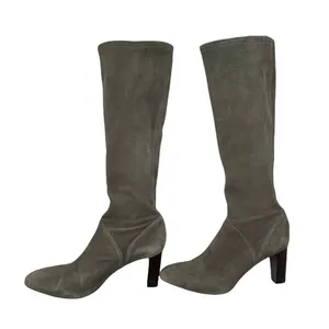 Cole Haan Women's Nike‎ Air Gray Suede Stacked Heel Tall Boots Size 8B thumbnail 3