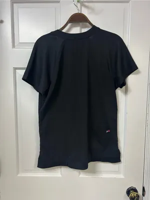 Koi Lite Black Short Sleeve Scrub Top Tee with Pink Trim thumbnail 2