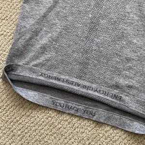 Lululemon Swiftly Tech Short Sleeve 2.0 Crew Shirt Size 6 Slate White EUC thumbnail 7