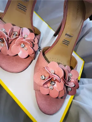 Liz Claiborne Pink Floral Block Heel Sandals 9.5 thumbnail 4