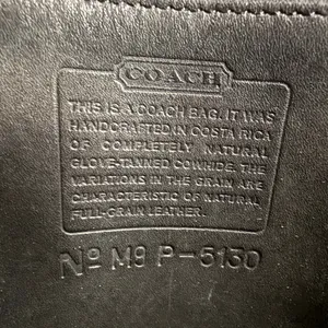 Vintage Coach 5130 Station Black Leather Crossbody Bag Purse thumbnail 9