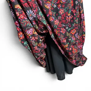 Floral Maxi Dress 2XL‎ Cottagecore Peasant Folklore Semi Sheer Long Sleeve Lined thumbnail 10