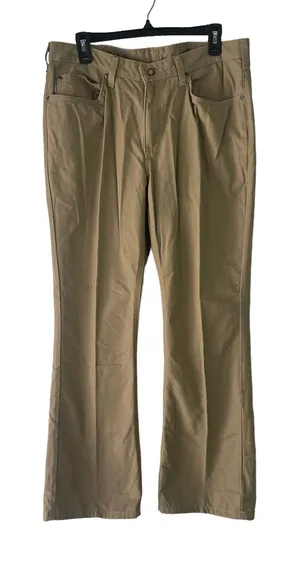 Carhartt Women's Size 14‎ X 30 Khaki Workwear Straight Leg Pants thumbnail 1