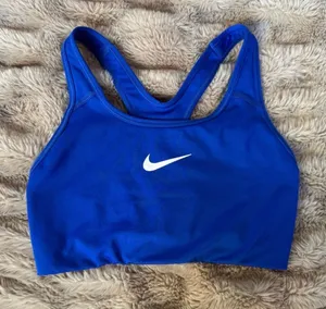 Nike Padless Royal Blue Sports Bra thumbnail 1