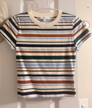 Striped Baby Tee thumbnail 1