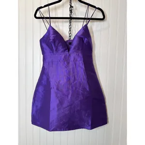NWOT Lulus Glamourous Life Purple Sleeveless Mini Dress Party Cocktail Size XS thumbnail 4