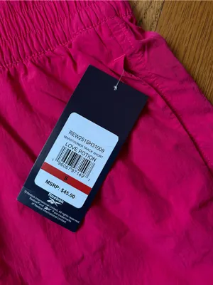 Reebok Women's Bright Pink Athletic Shorts small thumbnail 3
