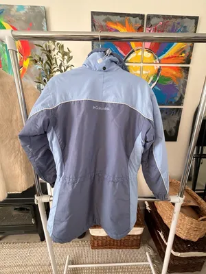 Columbia Women's Winter Ski Snowboarding Jacket Blue Gray Size Small thumbnail 3