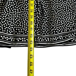 Max Studio Black Polka Dots Collared Blouson Midi Dress Women Size XS | 28-1 thumbnail 7