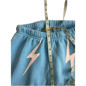Aviator Nation Bolt Stitch Repeat Sweatpants Womens XS Sky Blue White Joggers thumbnail 6