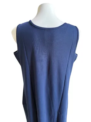 NorthStyle Casual Knit Tank Dress Blue Large NWT IN PACKAGE thumbnail 5