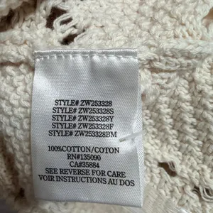 Z Supply Cream Pointelle Geometric Knit Button Cardigan Sweater ZW253328 Large thumbnail 7