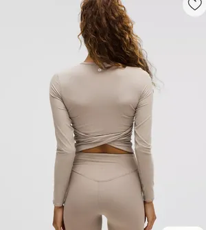 All It Takes Back-Twist Ribbed Long-Sleeve Shirt thumbnail 6