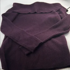 Bloomingdale's Off-the-Shoulder Plum Sweater cashmere thumbnail 15