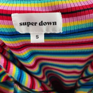 NEW Superdown Trisha Mini Dress in Rainbow Size Small‎ thumbnail 8