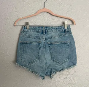light wash cut off distressed mini jean shorts 4 thumbnail 6